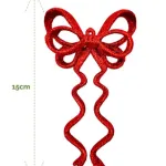 Adorno Navideño Colgante Moño X2 Decoración Navidad