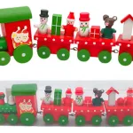 Tren De Madera Decoracion Navideña Adorno Navidad