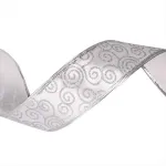 Cintas Navideñas Pack X3 Adornos Glitter 5cm 2,70mts Navidad