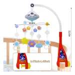 Móvil Giratorio Bebé Con Proyecciones Y Melodías Astronauta Color Blanco Animal