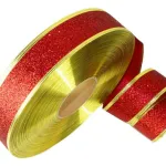 Cintas Navideñas Pack X3 6cm 2,70mt Adornos Navidad Decorar