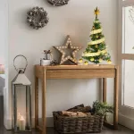Arbol De Navidad 80cm Con Adornos 30 Piezas Oro Cybermonday