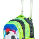 Mochila Carrito Espalda Escolar 2 En 1 Canopla Lunchera Luz