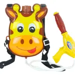 Pistola De Agua Mochila De Jirafa Lanza Agua Recargable