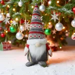 Muñeco De Navidad Gnomo Adorno Navideño Decoración 24cm