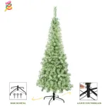 Árbol De Navidad Tronador Slim Nevado 1.80mts Base Metal
