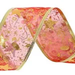 Cintas Navideñas Adornos Decoración Navidad 4cm 2,7mts