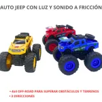 Vehículo Off Road Monster Giro 360 A Fricción Para Niños