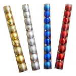 Adornos Navideños Premium Tubo Bolas De Navidad 6cm X90 Udes