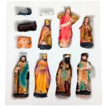 Pesebre Navideño Sagrada Familia Figuras Ceramica Artesanal