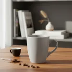 Taza De Cerámica Cónica Jarro Mug 300ml