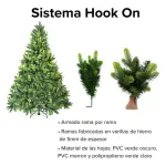 Arbol De Navidad Fabesa Pino Natural Super Real 1.80mts