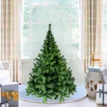 Árbol De Navidad Arbolito Pino Canadian Luxury 1.5mts Base Metálica Color Verde