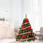 Arbol Navidad Extra Lujo Patagonia 1.30mt Rojo Decoración