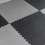 Piso Goma Eva Gym 1m2 Encastrable 20mm Con Borde Antigolpes