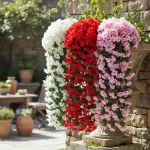 Ramo Flor Planta Colgante Jardin Artificial Interior 80cm