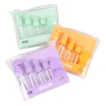 Kit Neceser Frascos De Viaje Avión Envases Recargables X6