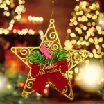 Estrella Decoración Navideña Para Arbol Deco Puerta