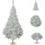 Arbol De Navidad 2mts Arbolito Canadian Spruce Blanco Plata