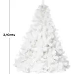 Arbol Navidad Extra Lujo Patagonia Blanco 2,10mts