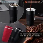 Vaso Termico De Acero 500ml Antideslizante C/tapa Hermética