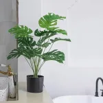 Planta Artificial Con Maceta Monstera 70cm Decoración Hogar