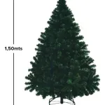 Árbol De Navidad Tradicional Expreso Polar Montañes Deluxe De 1.5m Verde Oscuro