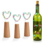 Tira De Luces Alambre Led 3mt Corcho X10u Botella Decoracion