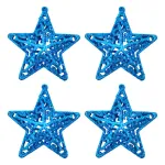 Adorno Navideño Estrella Colgante X4 Decoración Para Arbol