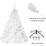 Arbol Navidad Extra Lujo Patagonia Blanco 1,30mts
