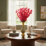 Flores Artificiales Ramo Vara Cerezos Decoracion Pack X4