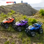 Auto A Radio Control Remoto Stunt Mini Acrobático Con Luz Color Naranja