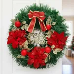 Corona Navidad 40 Cm Adorno Para Puerta Decoracion Navideña