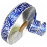 Cintas Navideñas Pack X3 Adornos Glitter 5cm 2,70mts Navidad