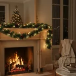 Guirnalda Boa Navidad Muerdago 9 Cm 2 Mts Deco Navideña X5u