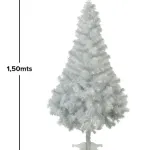 Arbol Navidad Canadian Spruce Blanco/plata 1.5m Black Friday Color Blanco Plata