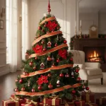 Arbol Navidad Patagonia Xl 1.30mt Deco Rojo Cybermonday