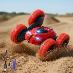 Auto A Radio Control Remoto Luz Giro 360° Acrobático Stunt