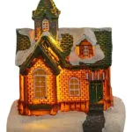 Casa Christmas Village Casita Navideña C/luz Deco A Pila X1