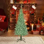 Árbol De Navidad Arbolito Slim Nevado 1.50mts Base Metal