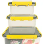 Set X4 Tupper Hermético Organizador Plástico Frio/caliente