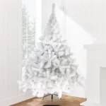 Arbol De Navidad Blanco Montañes Deluxe 2,30mts Pie Metal