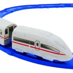 Tren Bala Juguete Pista Alta Velocidad Con Vías Y Sonidos Color Blanco