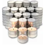 Mini Velas Decorativas Con Latita X50 Unidades P/hornito