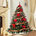 Arbolito Navidad Extra Lujo Patagonia 2.10mt Rojo Decoración