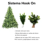 Arbol De Navidad Fabesa Pino Natural 1.50mts Super Real