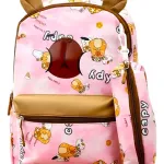 Mochila Escolar + Cartuchera Capibara Infantil Para Niños/as