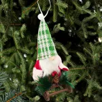 Adornos Navideños Gnomo Con Trineo Colgante Arbol De Navidad