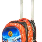 Mochila Carrito Espalda Escolar 2 En 1 Canopla Lunchera Luz