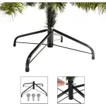 Arbol Denavidad Tronador De Lujo 1.20mts Base Metal Color Verde